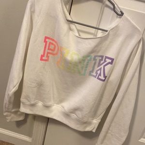 Victoria’s Secret Pink Everyday Lounge Off Shoulder Sweatshirt
